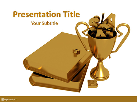 Golden Chance for Education PowerPoint Template