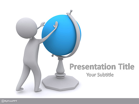 Knowledge of Geography PowerPoint Template
