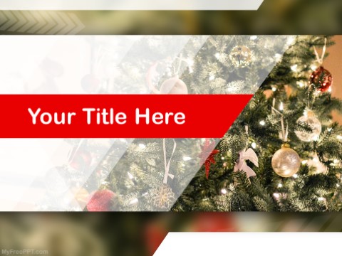 Free Christmas Tree PPT Template 