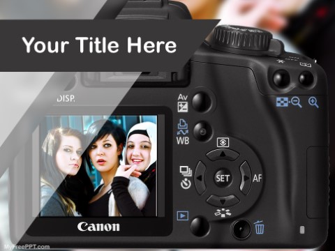 Free Dslr Photography PPT Template 