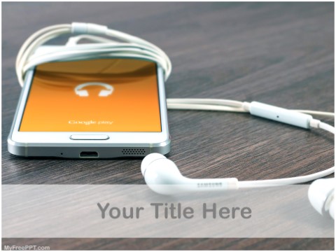 Free Music On Mobile Phones PPT Template 