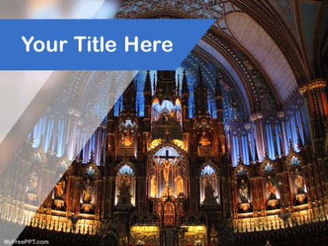 Free Notre Dame Basilica PPT Template 
