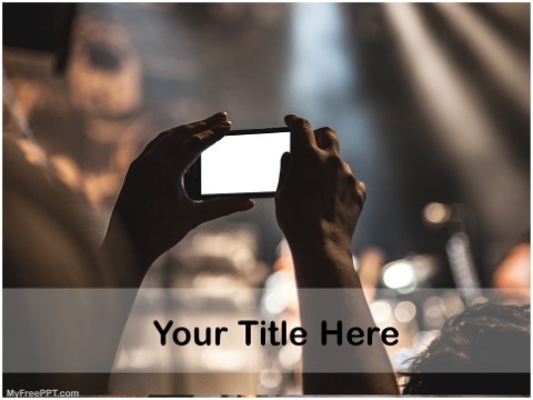 Free Photography In Crowd PPT Template 