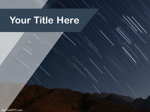 Free Shooting Star PPT Template 