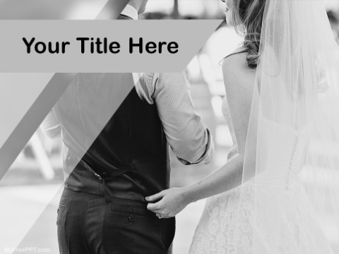 Free The Wedding Couple PPT Template 