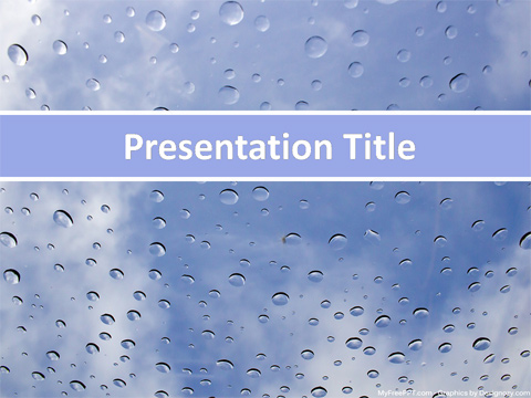 Drops PowerPoint Template