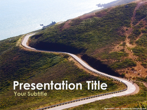 Mountain Highway PowerPoint Template