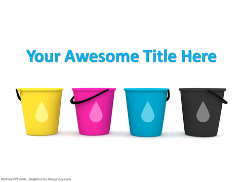 Painting Buckets PowerPoint Template