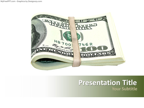 Stack of Dollar PowerPoint Template