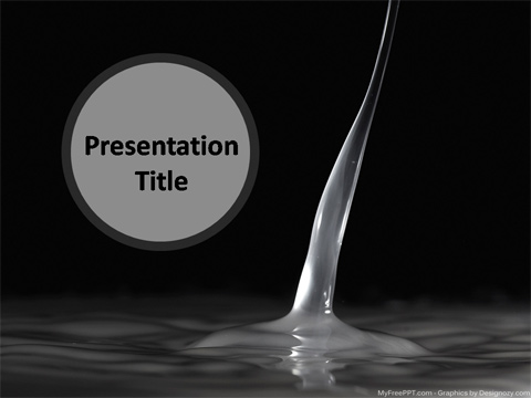 Water Cyclone PowerPoint Template