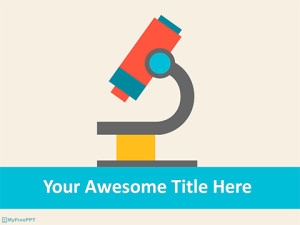 Free Lab Microscope PowerPoint Template - Download Free PowerPoint PPT