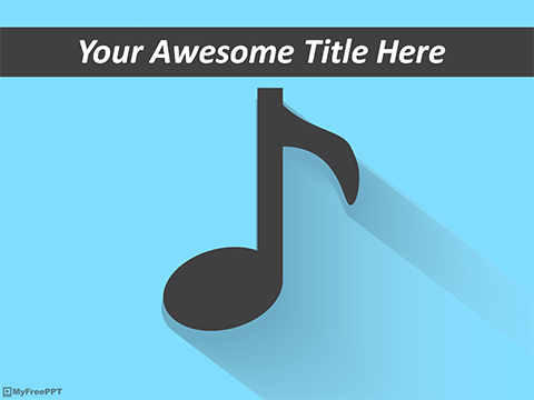 Music Icon PowerPoint Template