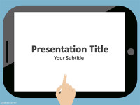 Free Touch Screen Gadget PowerPoint Template - Download Free PowerPoint PPT