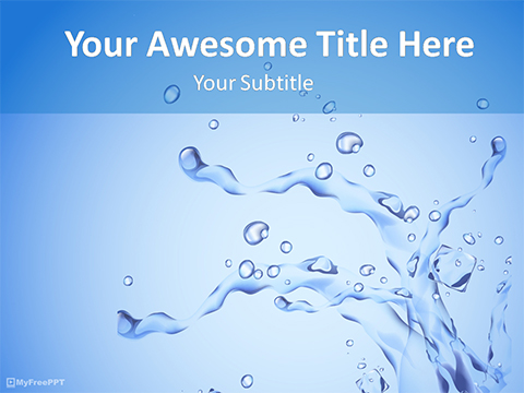 Value of Water PowerPoint Template
