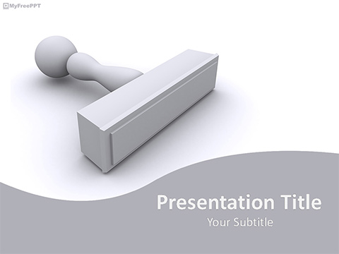 Blank Stamp PowerPoint Template