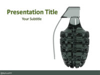 Free Hand Grenade PowerPoint Template - Download Free PowerPoint PPT