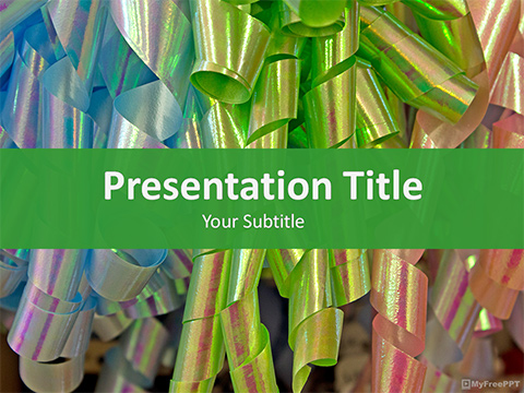 Party Ribbons PowerPoint Template